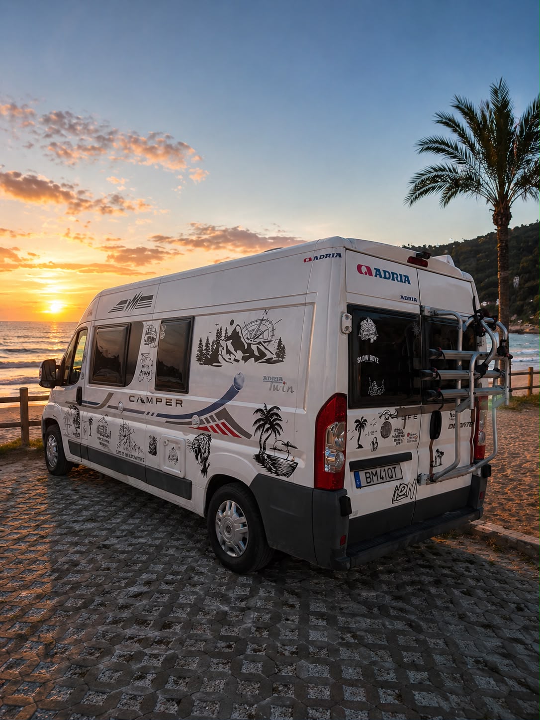 Exterior — traseira na praia
